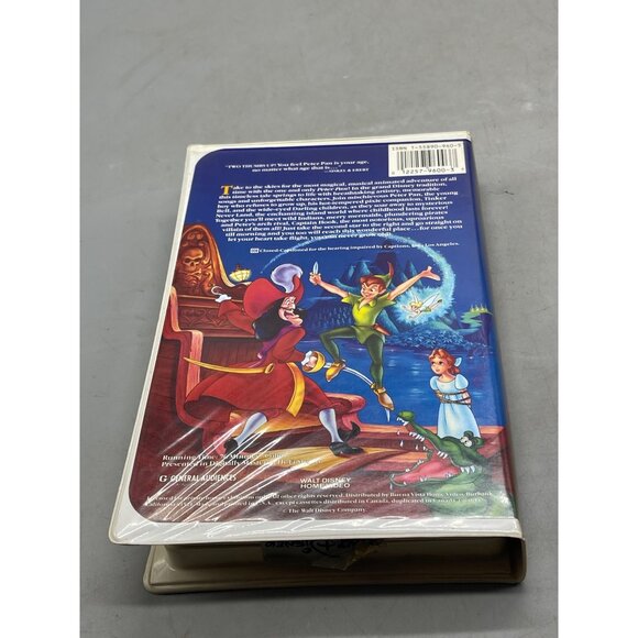 vintage Walt Disney Peter Pan VHS tape cartoon diamond edition English G READ - Picture 2 of 3